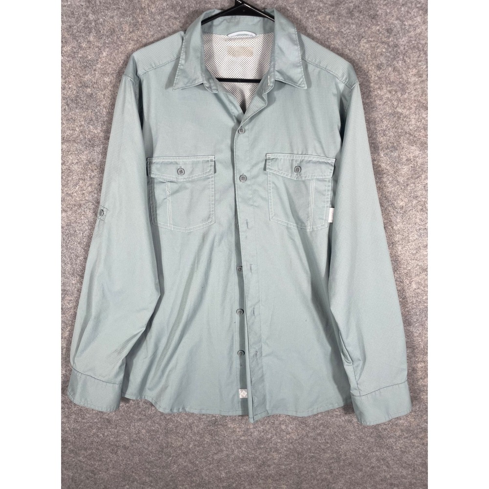 Columbia Mens Button Down Long Sleeve Fishing Hiking Shirt Outdoors‎